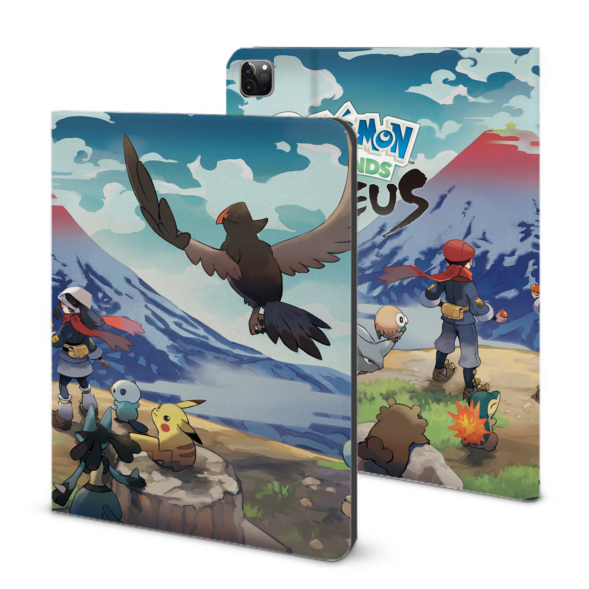 （画像用） ポケットモンスター Pokémon IPad ケース ブック型 PUレザー TPU 耐衝撃 軽量 薄型 ペン収納なし 全面保護 IPad 各モデル対応